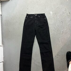 Madewell Black Denim Jeans with Branded Waistband